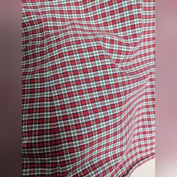 J. Lindeberg Men's button down shirt Bobby Oxford – Red Green Check L, Cotton - Picture 6 of 9